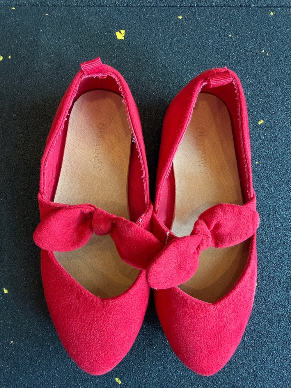Kids Red Bow Flats
